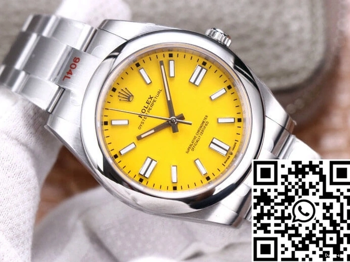 41MM EW Dial M124300-0004 Factory Oyster Yellow Rolex Perpetual 0419